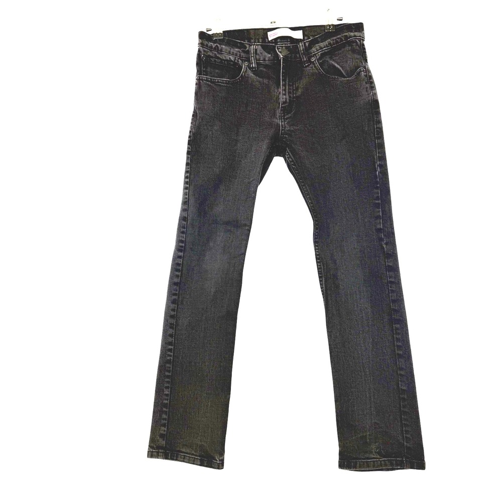 Levi's 511 Slim‎ Fit Jeans 28x28 Black Denim Pants Skate Moto Grunge Unisex